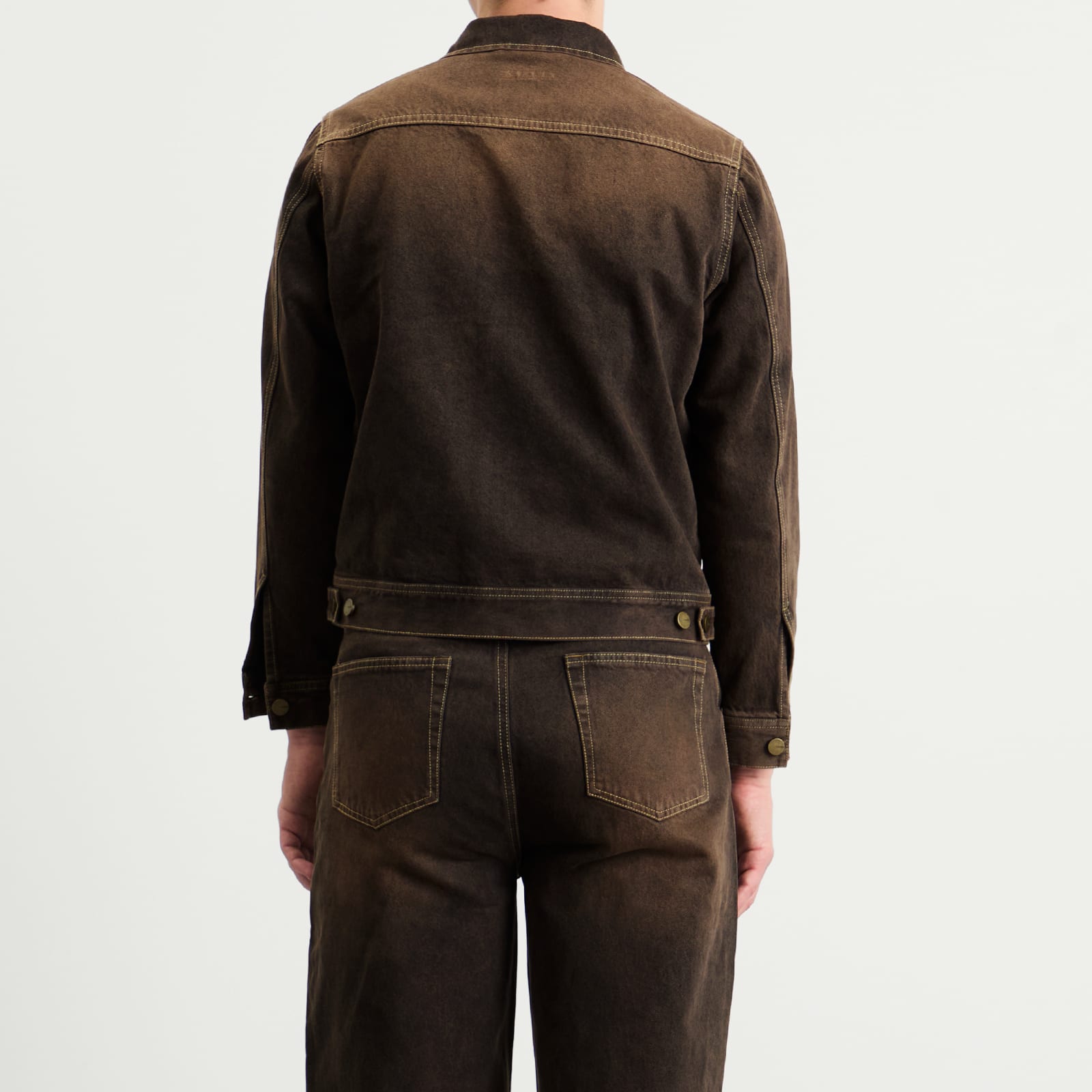 Men's Arch Denim Jacket Brown Overdye