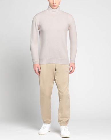 Man Turtleneck Ivory Size 40 Merino Wool