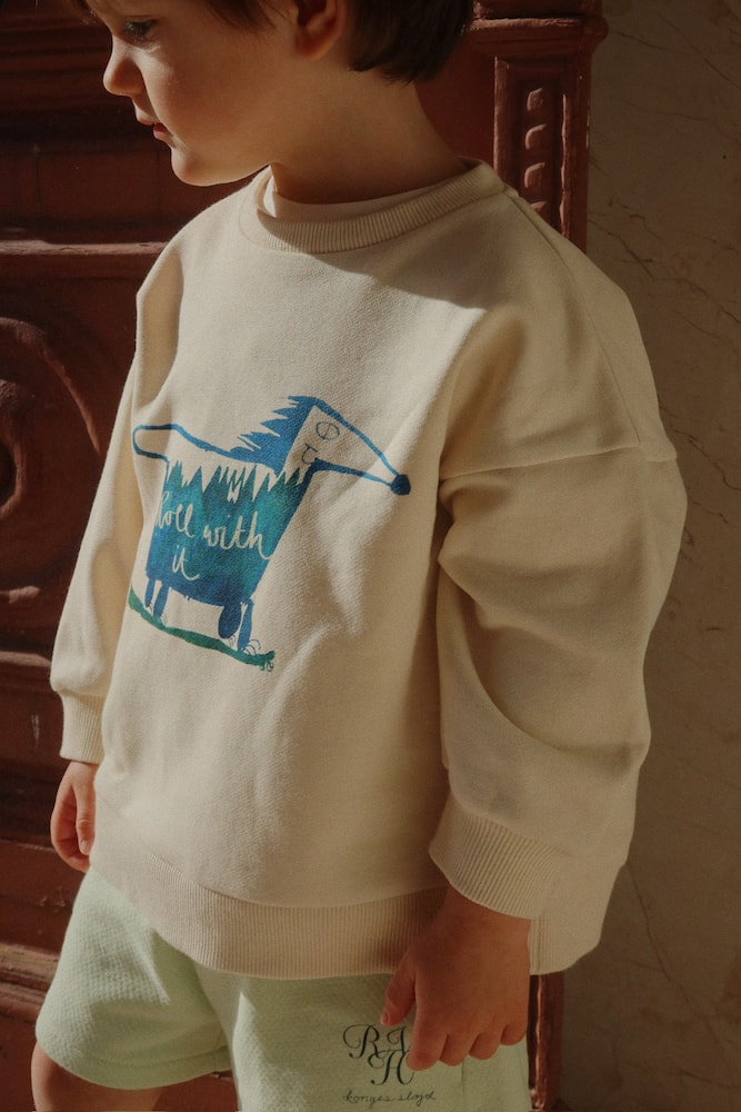 Konges Sløjd x RHW printed cotton-blend sweatshirt