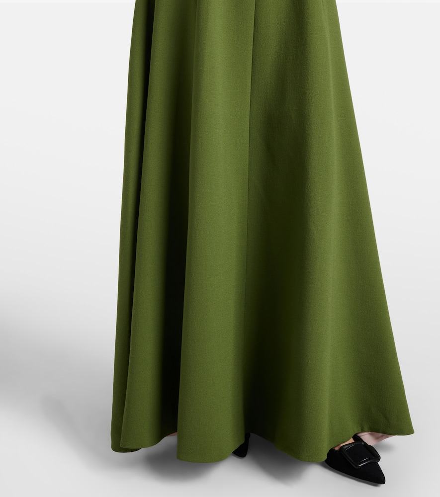 Malinda double-crêpe gown