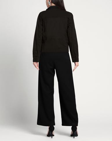 Woman Jacket Black Size S Cotton, Linen, Elastane
