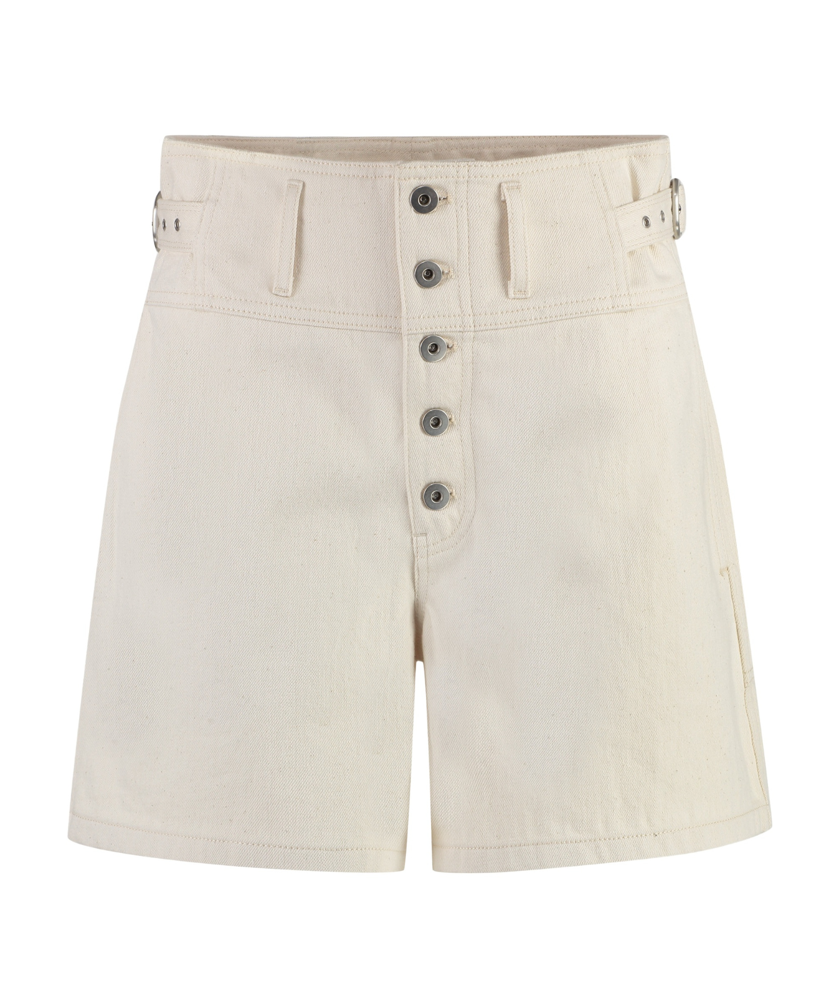 Belt loop denim shorts