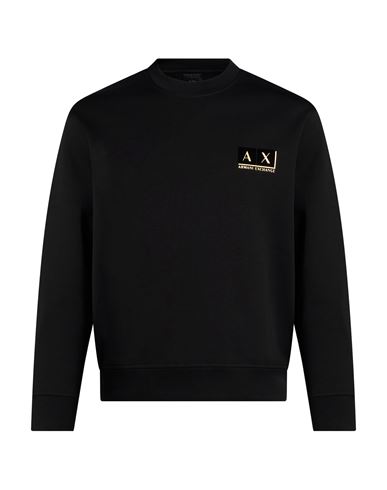 Man Sweatshirt Black Size S Cotton, Polyester, Elastane