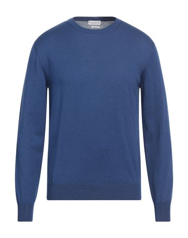Ballantyne Man Sweater Blue Size 46 Silk, Cotton