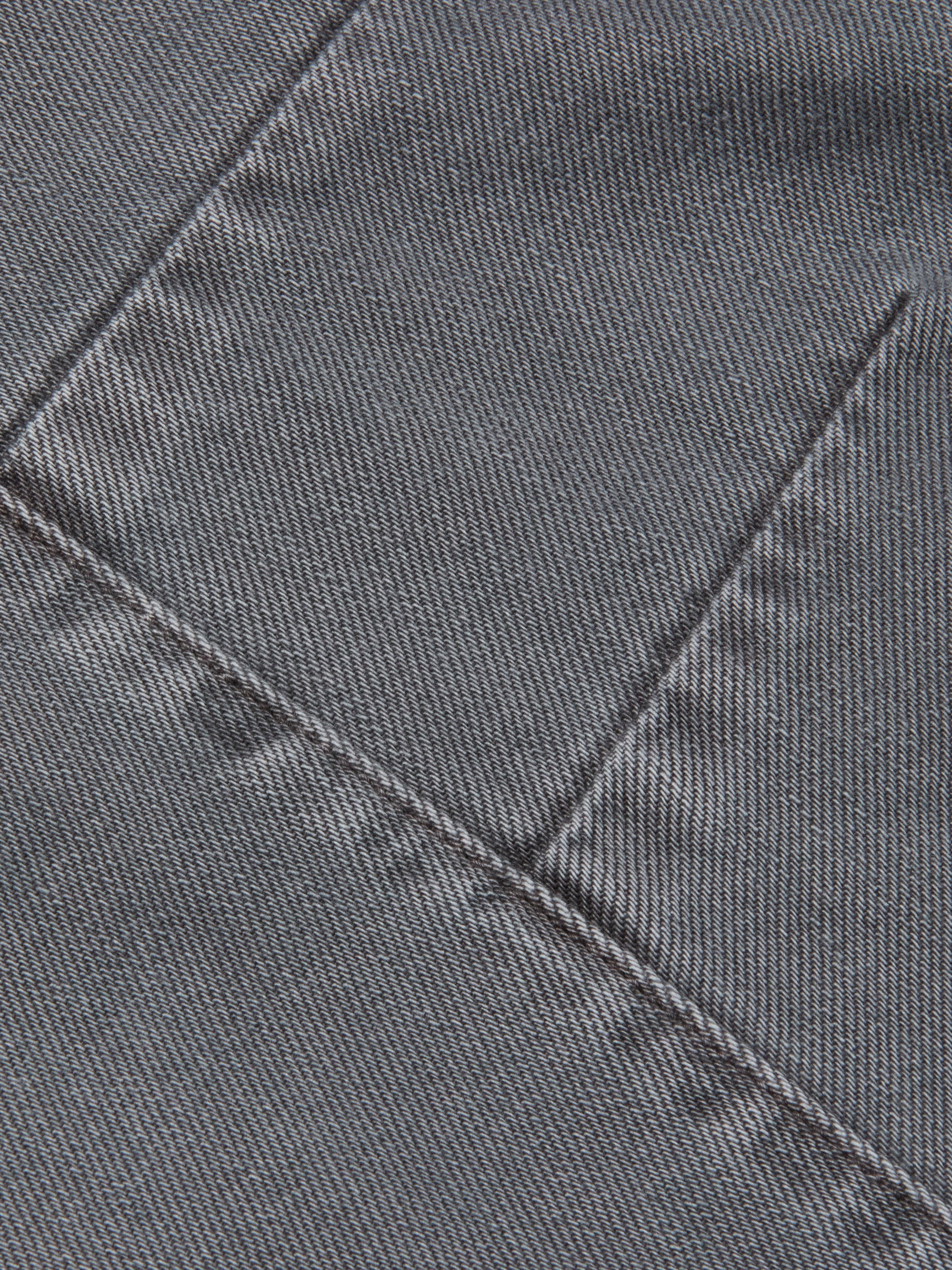 Cody Cropped Barrel-Leg Jean In Medium Grey