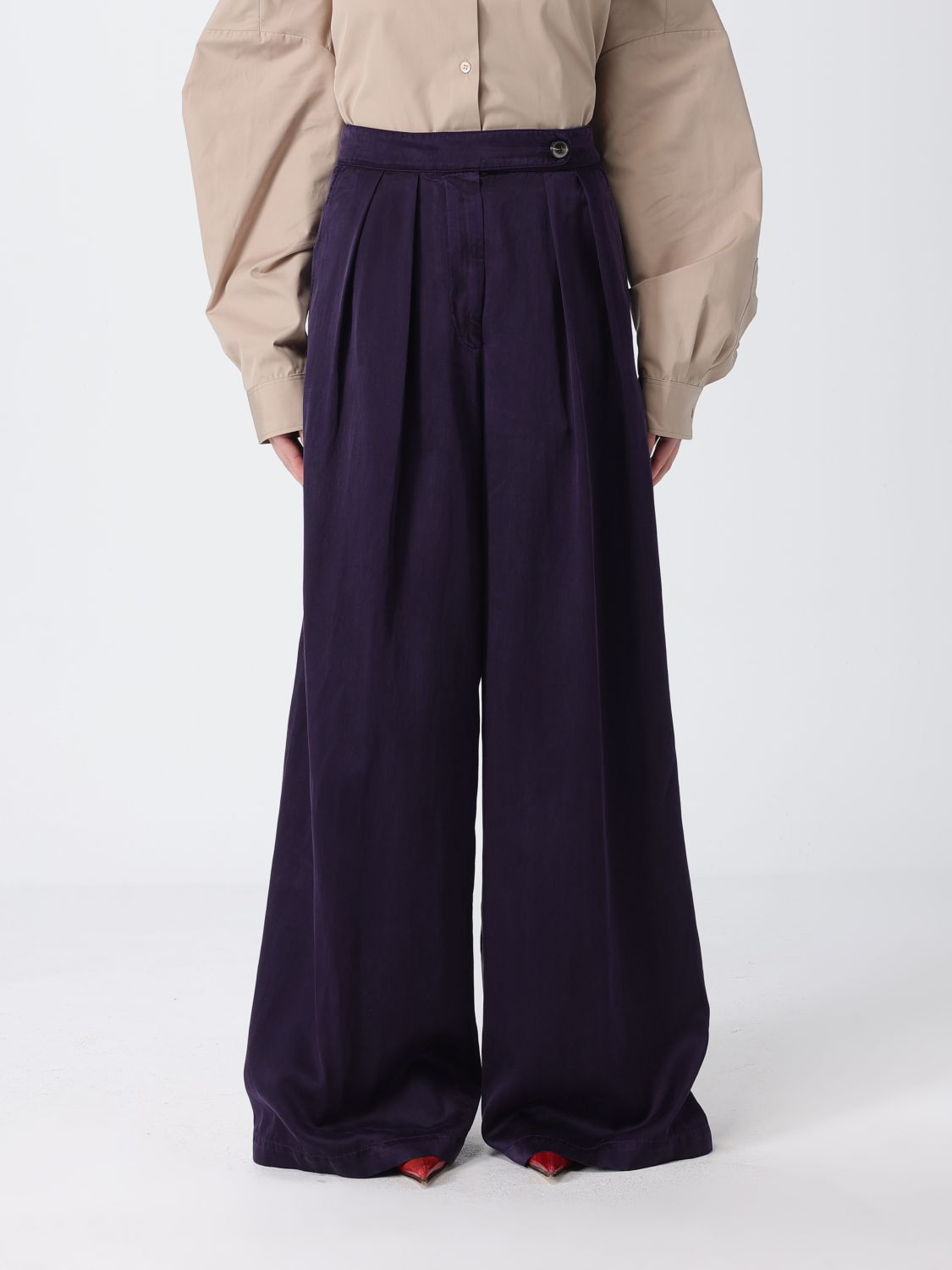 Pants Woman color Blue