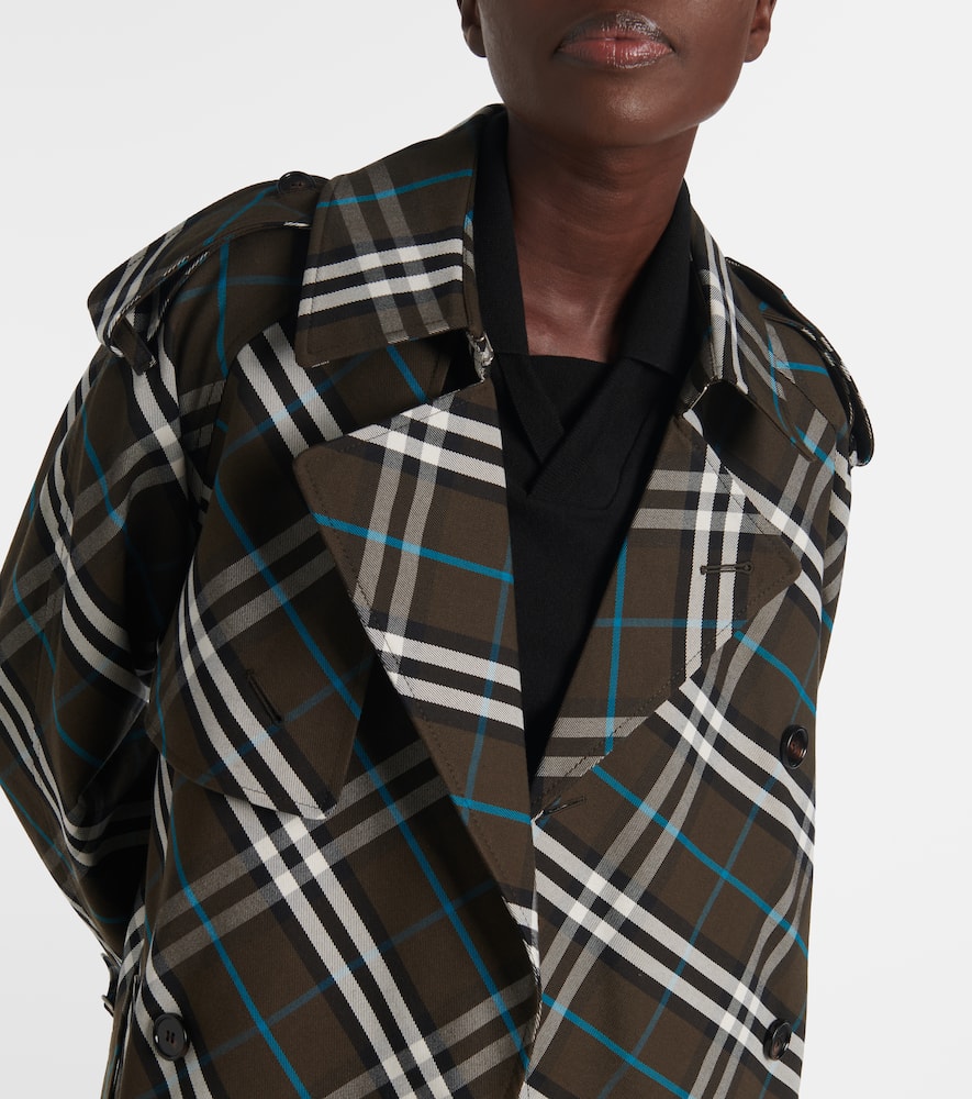 Check trench coat