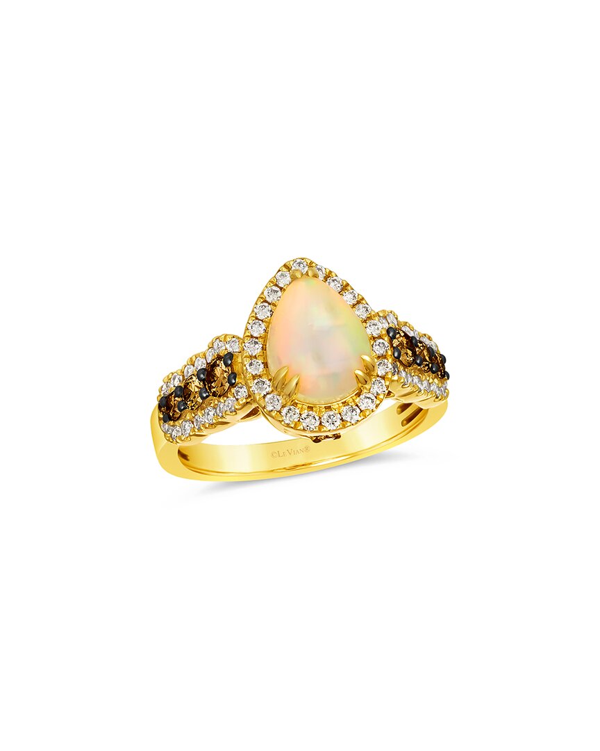 Neopolitan Opal™ 14K 1.73 Ct. Tw. Diamond & Opal Ring