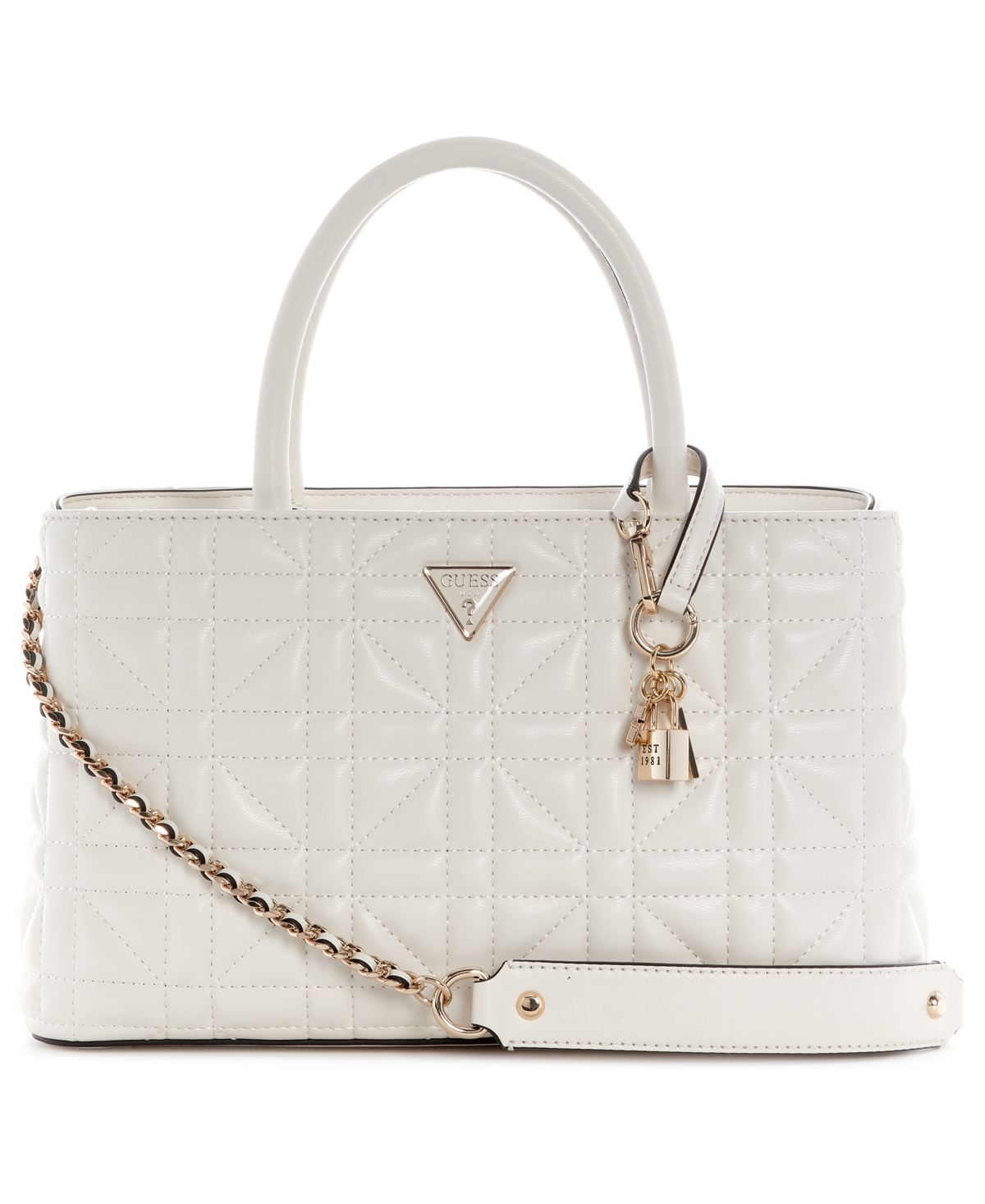 Edita 3 Comp Satchel - White