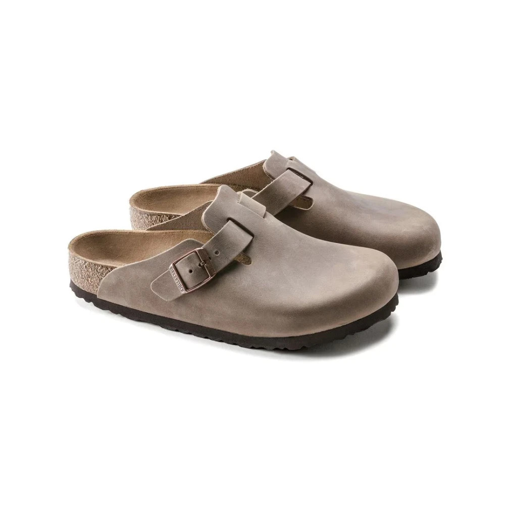 Birkenstock Men's Boston Oiled Leather Brown Clog