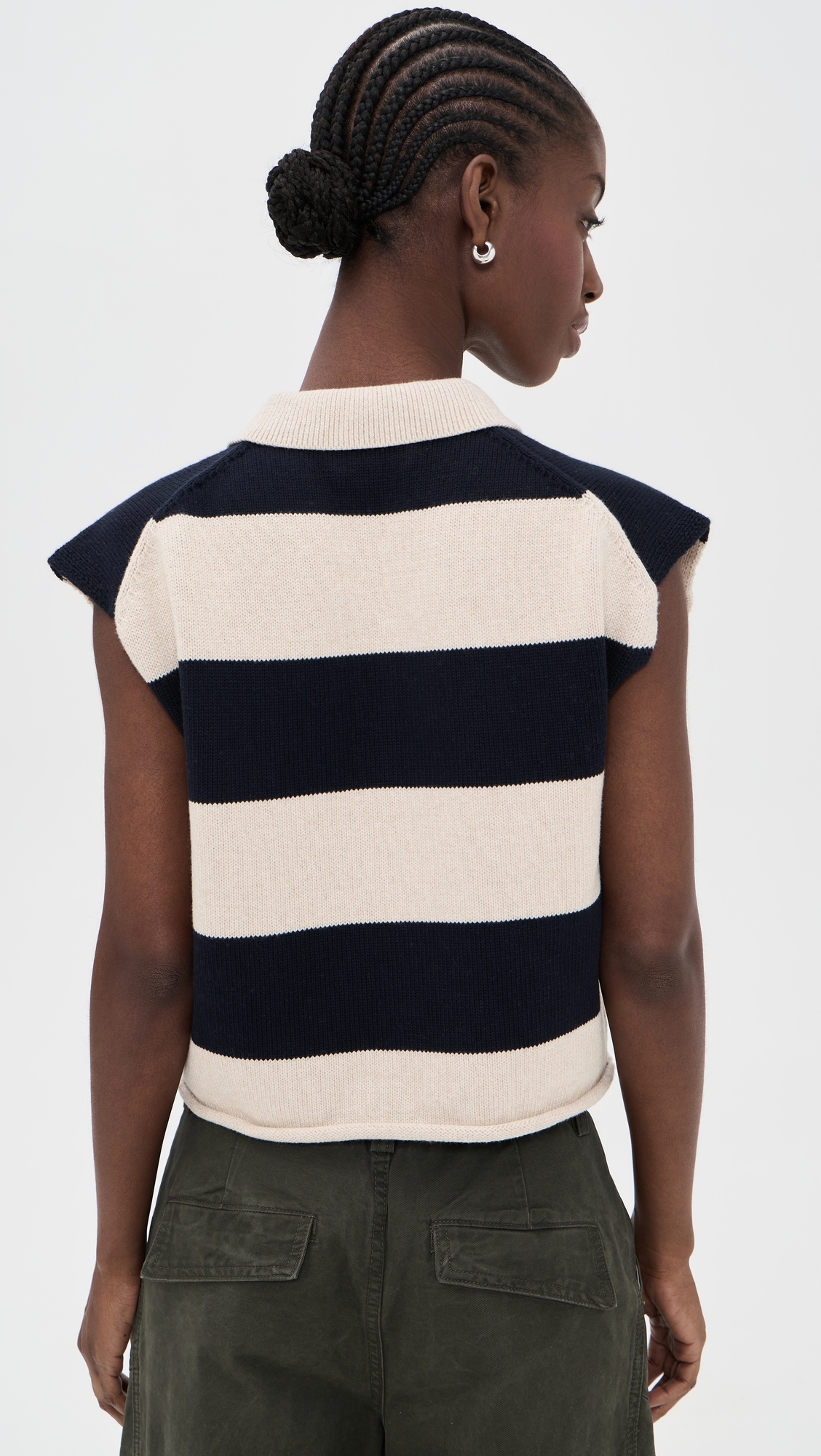 Zoella Pullover Oat/Navy