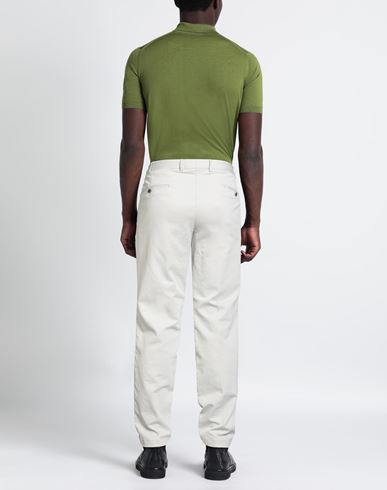 Man Pants Light grey Size 40 Cotton, Elastane
