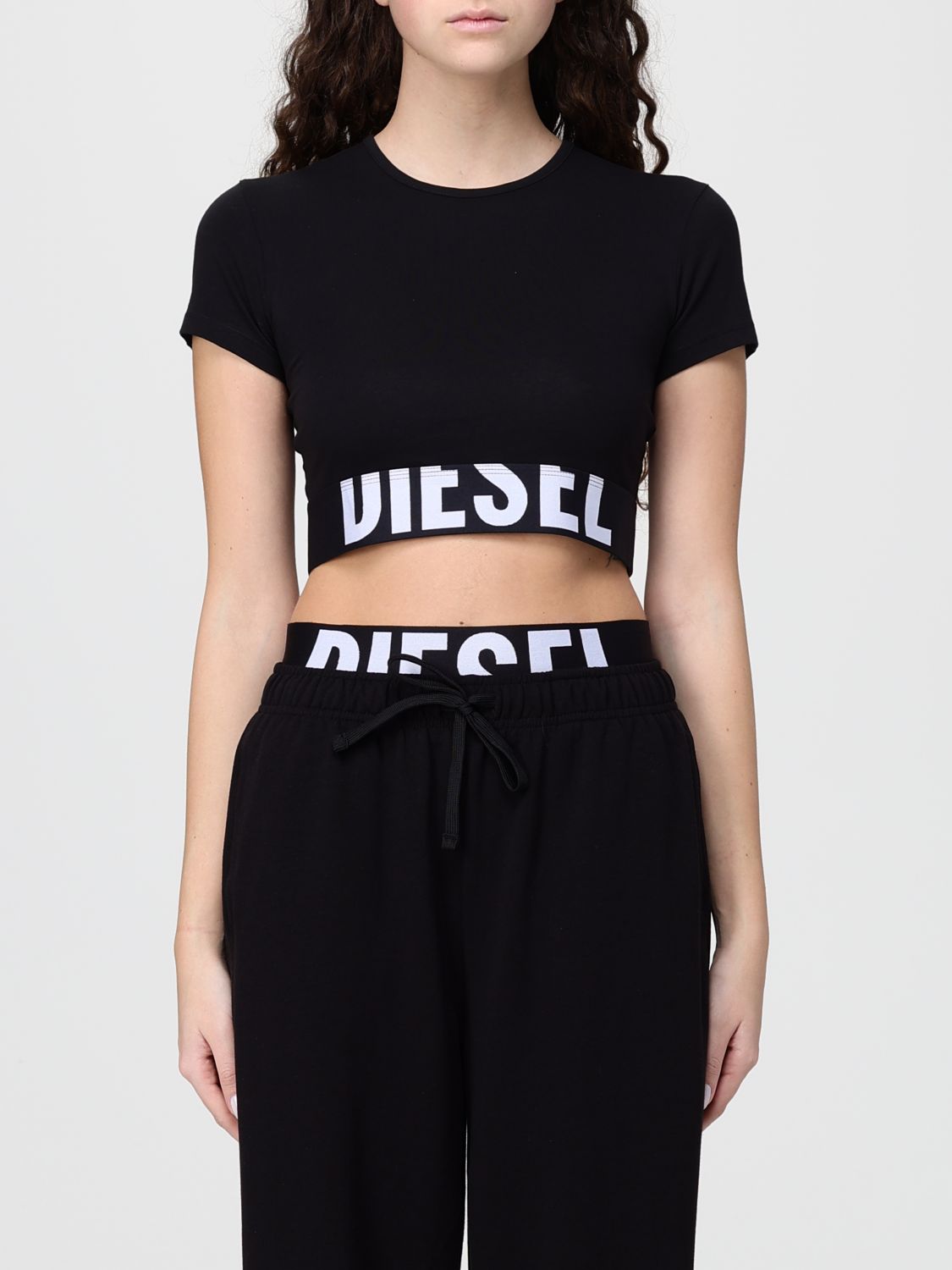 Logo-print cotton T-shirt - Black
