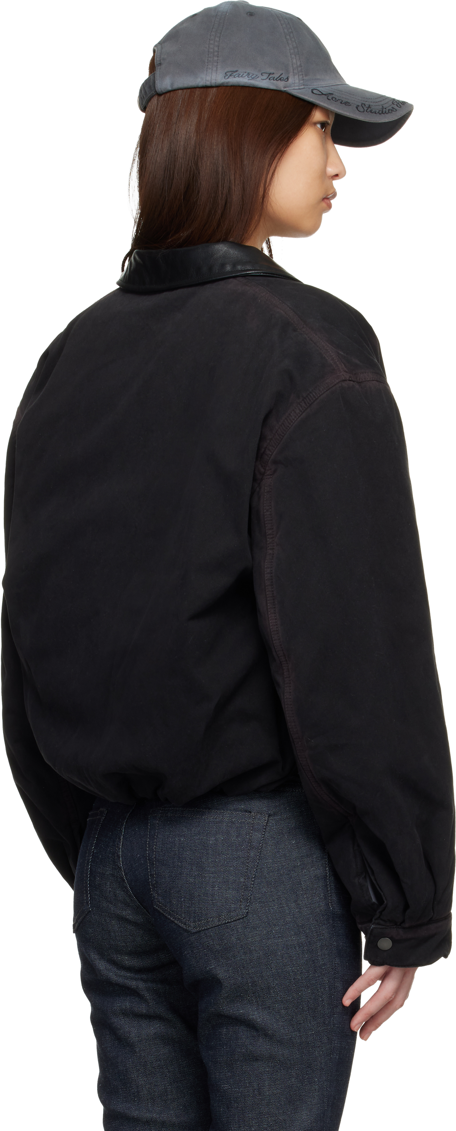 Brown Blouson Bomber Jacket