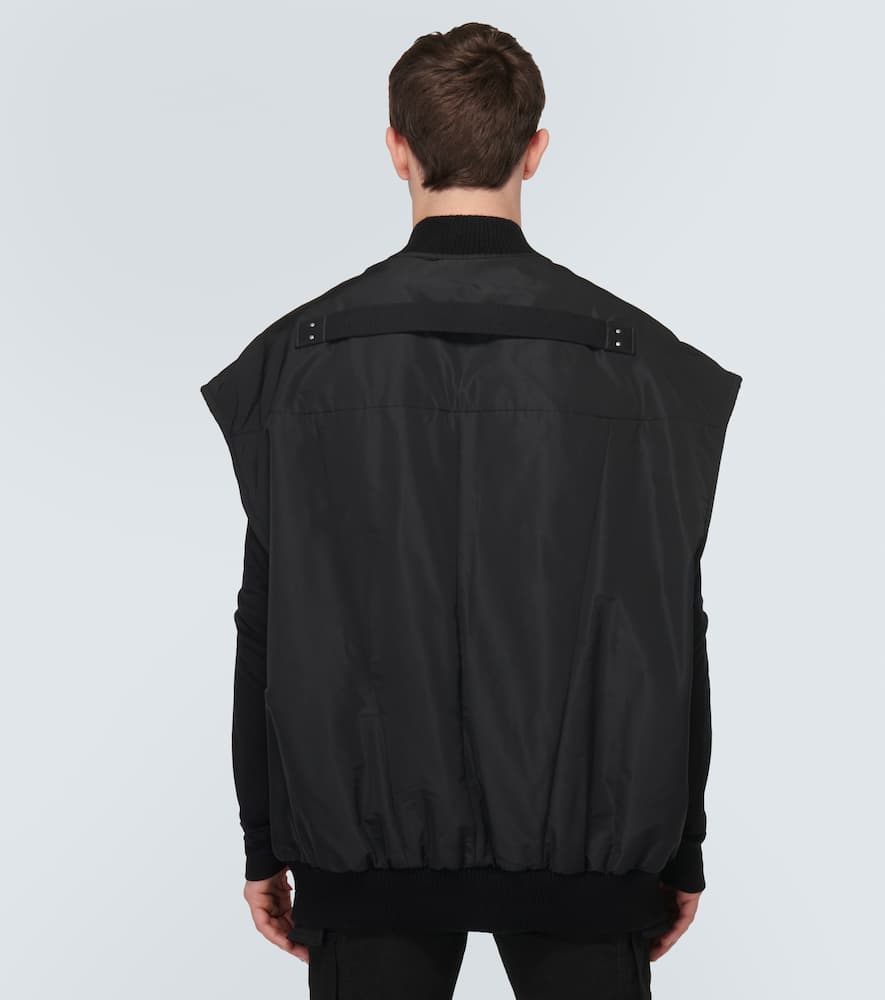 Jumbo coated denim vest