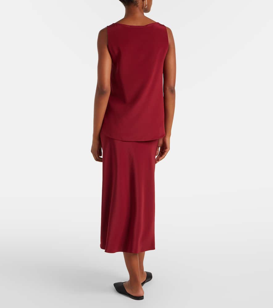Pecora silk-blend top