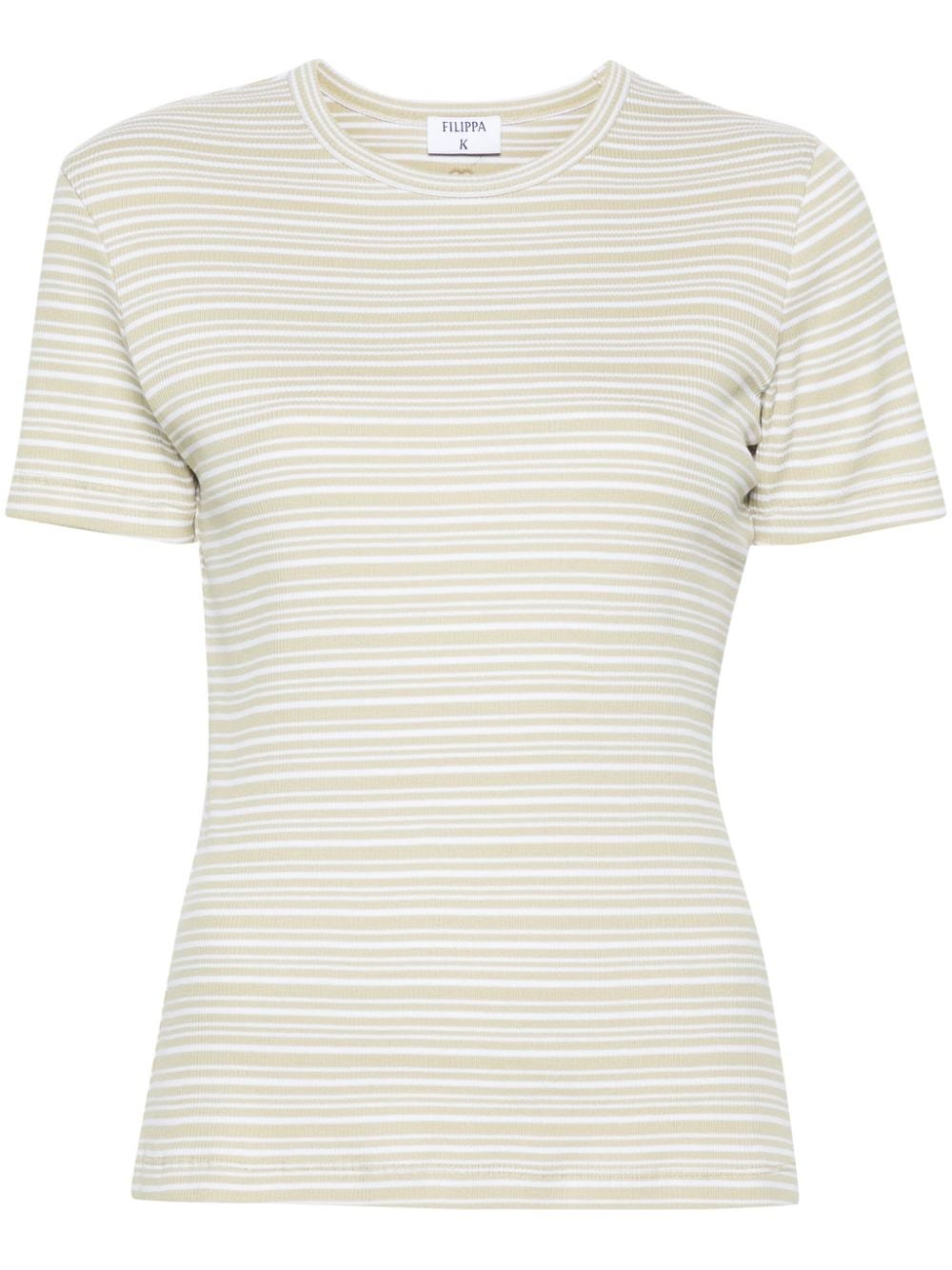 - Striped Cotton T-shirt