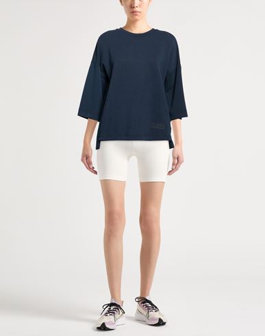 Woman Sweatshirt Navy Size L Modal, Polyester, Elastane