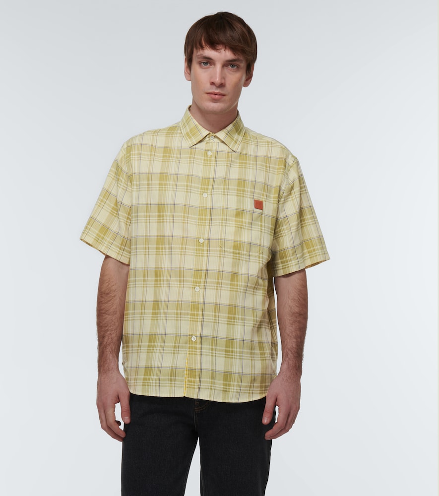 Loewe Checked gauze shirt