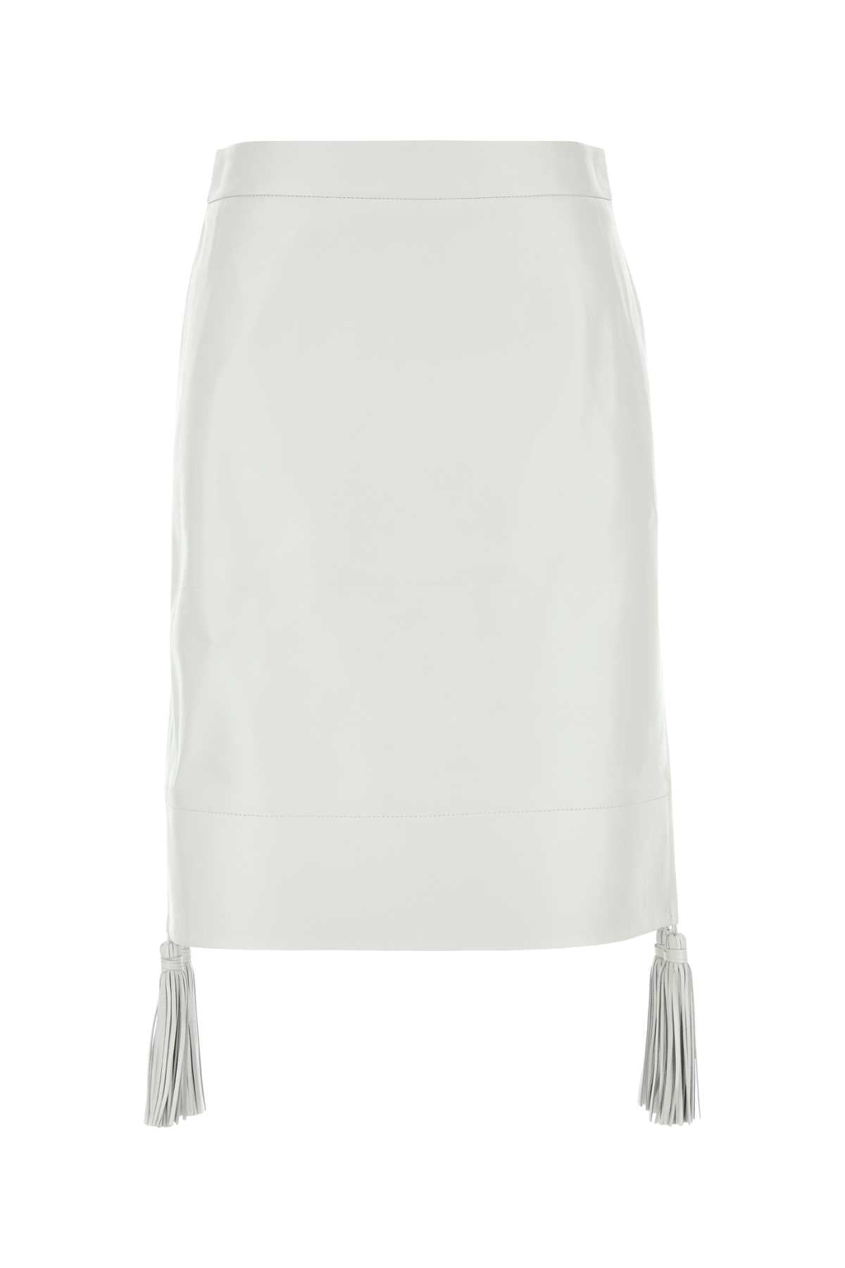 Pelle Skirt — White