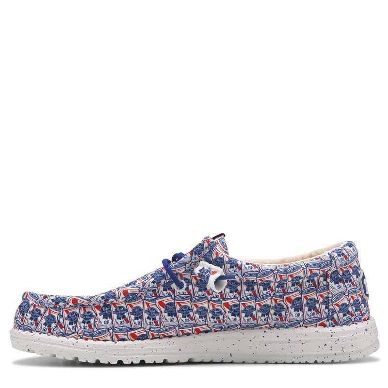 Men's Wally Pabst Blue Ribbon Casual Shoes (Pbr Red/White/Blue)