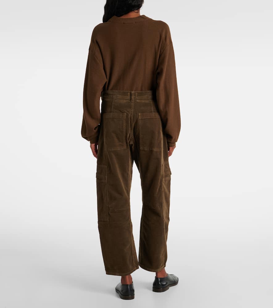 Marcelle low-rise barrel-leg cargo jeans