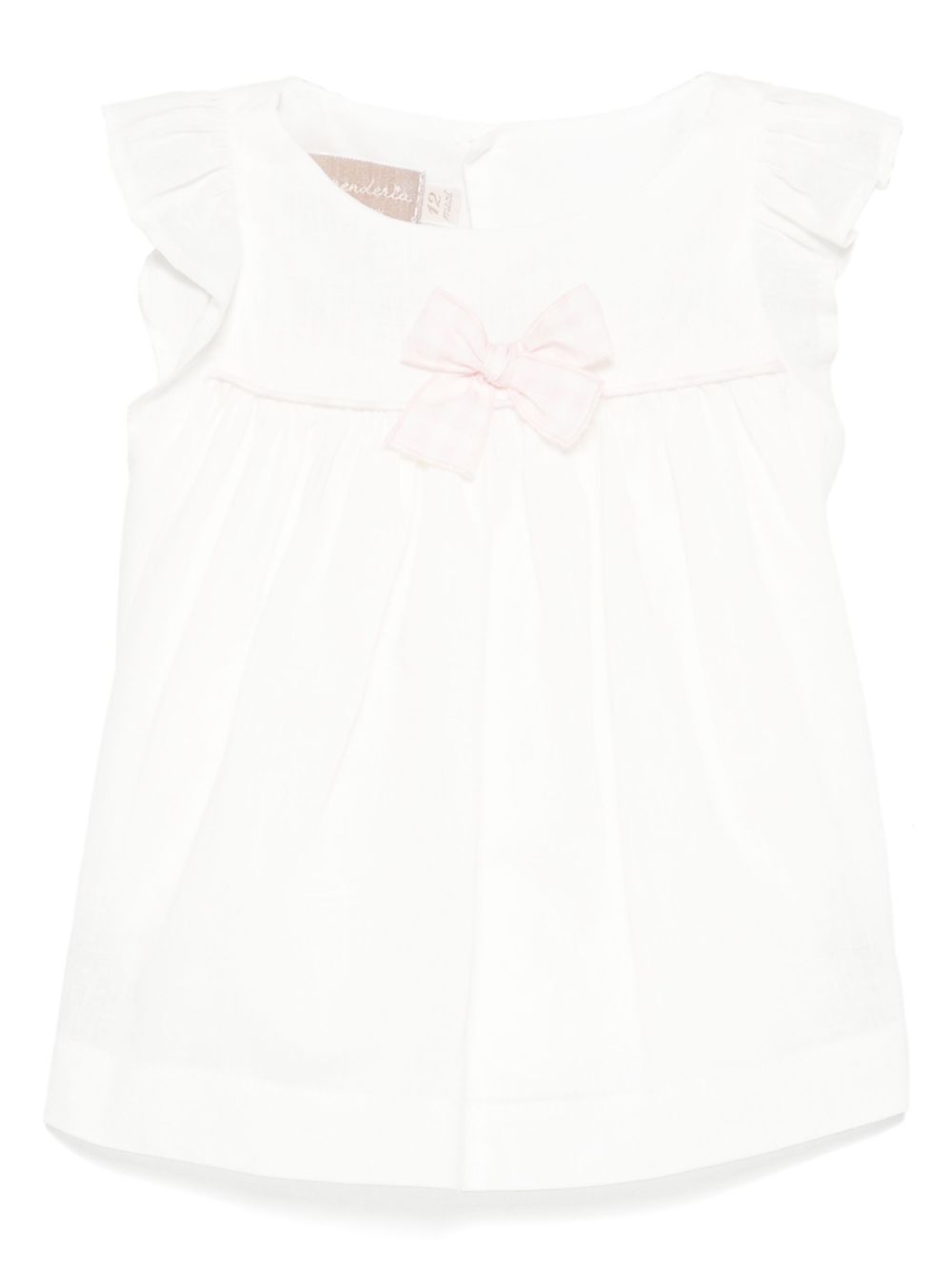 La Stupenderia linen-blend dress - White