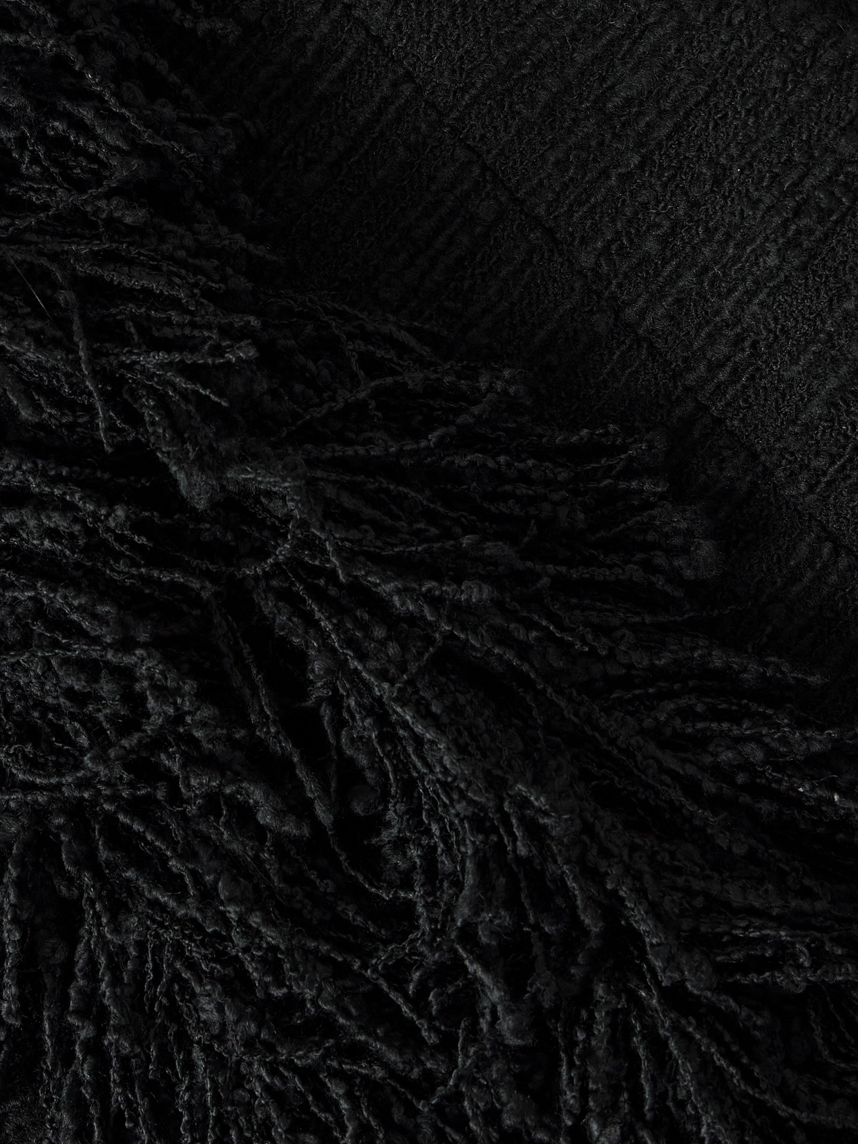 Banker Fringed Wool-blend Bouclé-tweed Jacket - Black