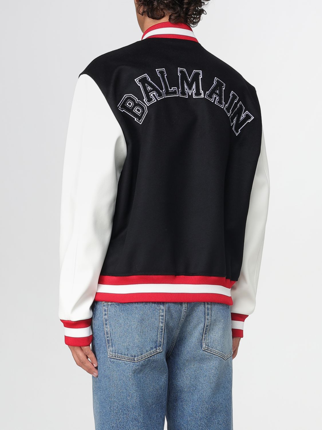 Varsity bomber jacket - Black