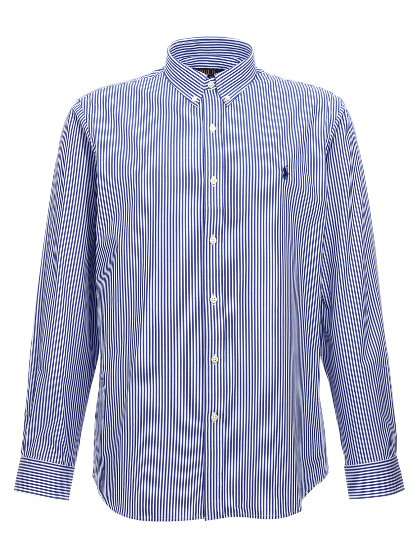 Blue logo embroidered Shirt