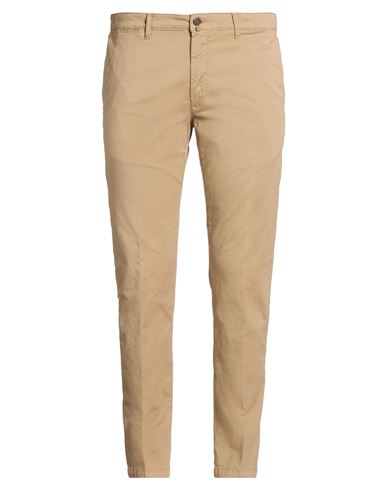 Man Pants Sand Size 38 Cotton, Elastane