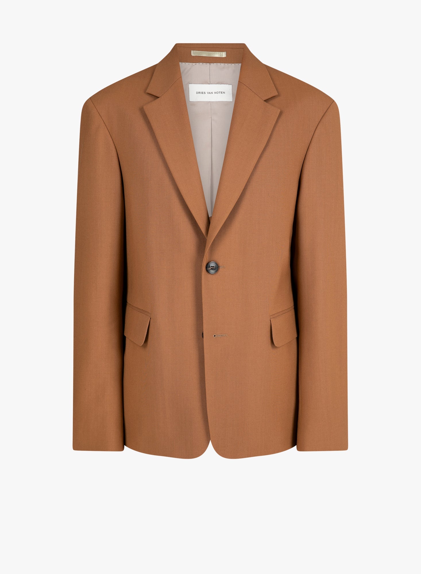 Virgin Wool Blazer — Brown