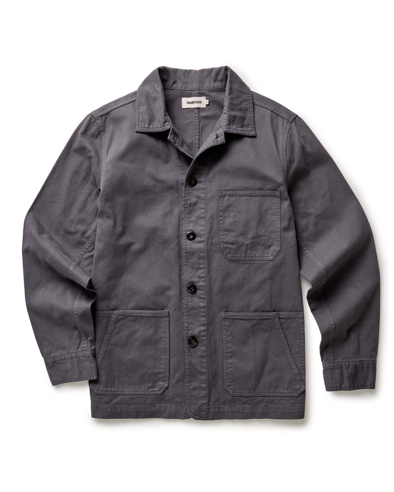 Men's Organic Cotton Ojai Jacket in Organic Charcoal Foundation Twill