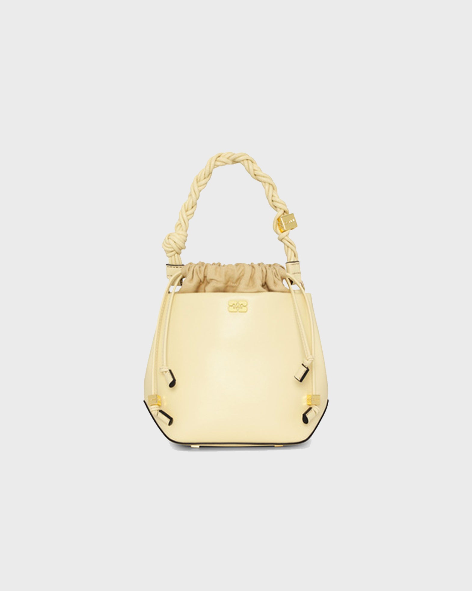 Ganni Bag Bou Bucket Light yellow ONESIZE