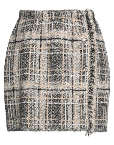 Woman Mini skirt Beige Size 6 Nylon, Mohair wool, Acrylic, Cotton