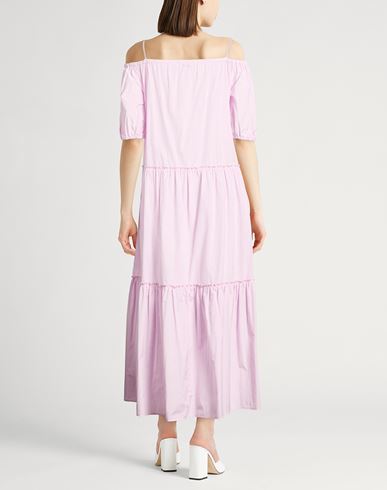 Woman Maxi dress Lilac Size 2 Cotton, Polyester