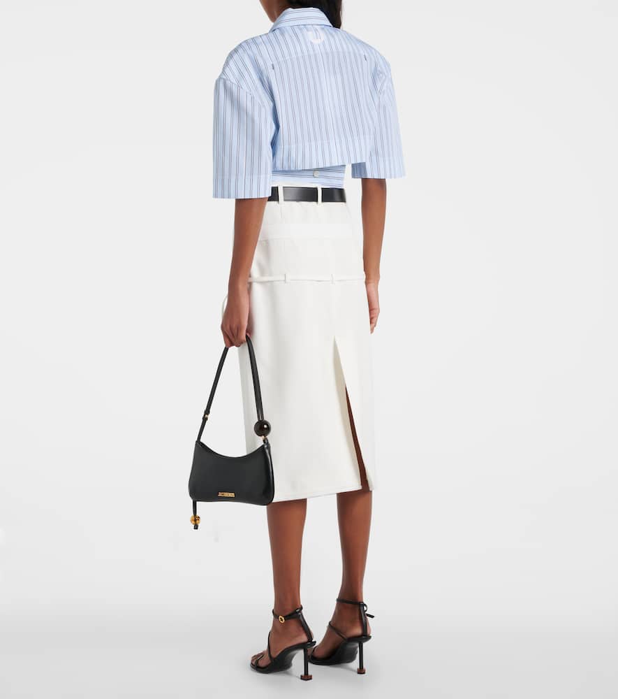 La Chemise Courte Bari striped cotton shirt