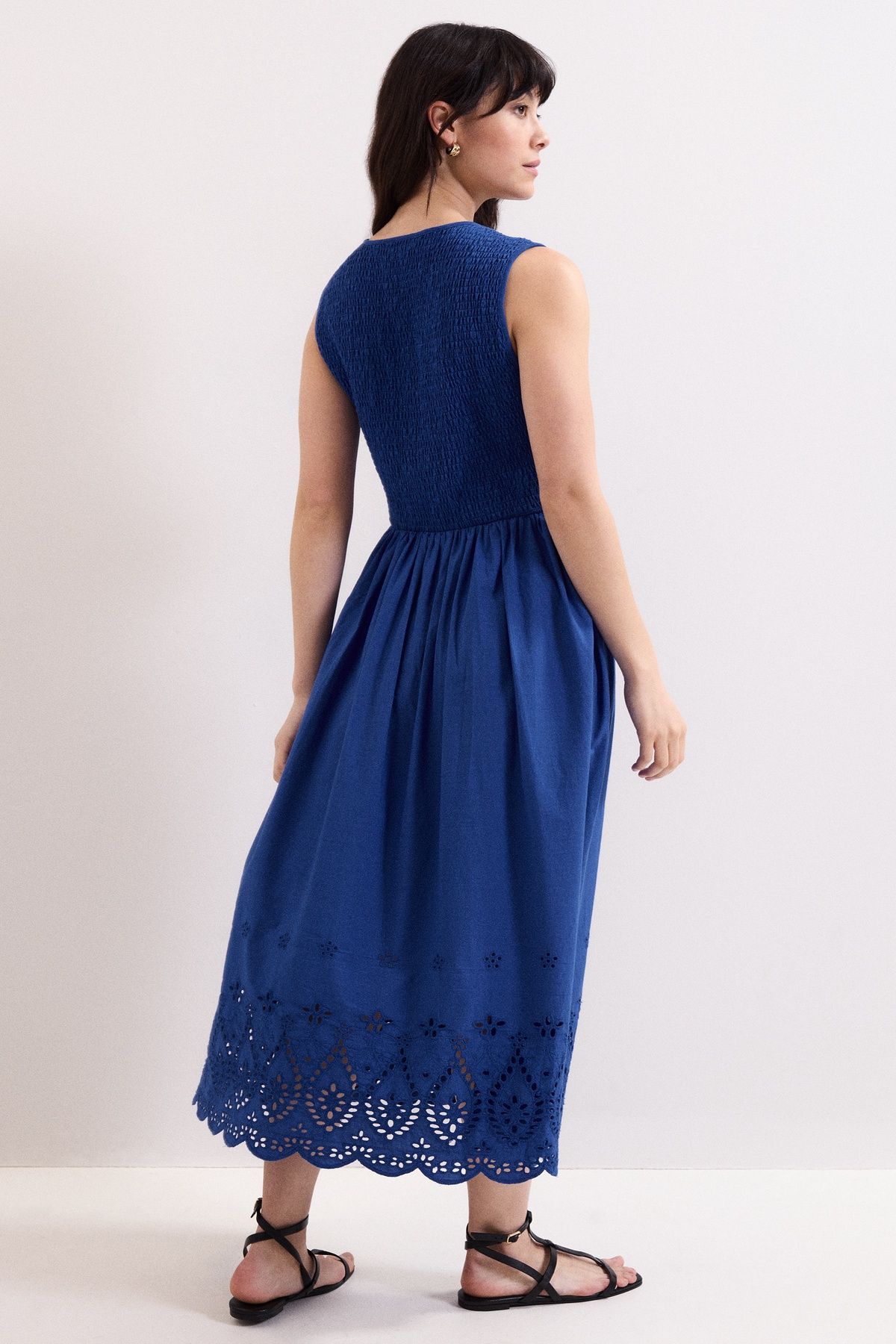 Phase Eight Women's Jade Smocked Jersey Dress in Cobalt