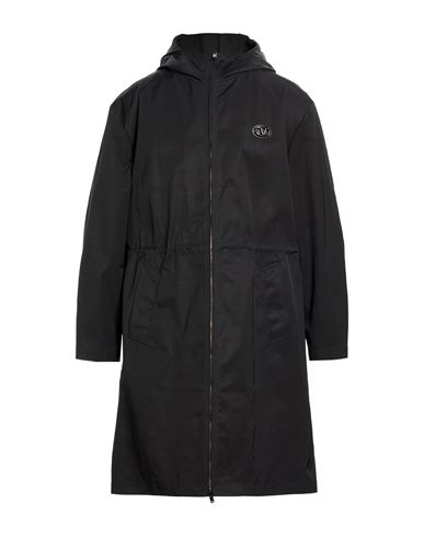 Man Overcoat & Trench Coat Black Size 40 Polyester, Elastomultiester, Leather