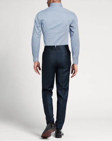 Man Shirt Slate blue Size 15 ½ Cotton, Elastane