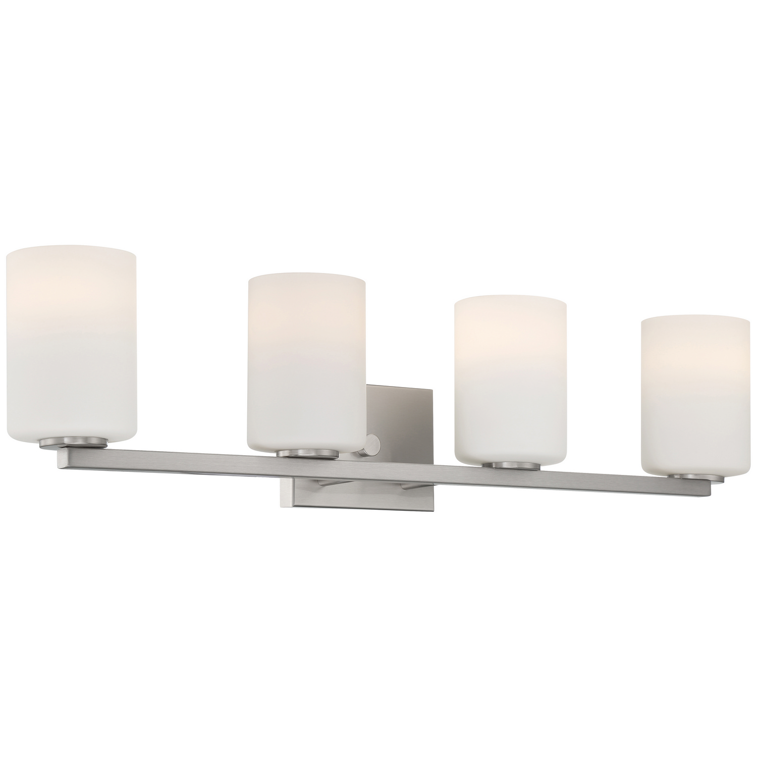 Sienna 4-Light Bathroom Vanity Light in Brushed Stee