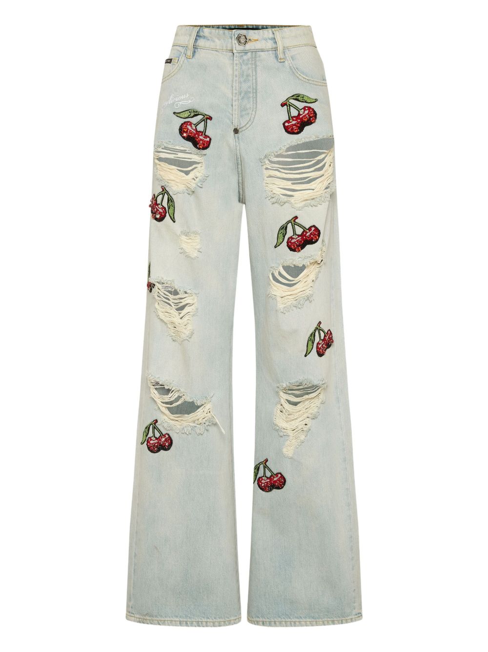 Cherries Destroyed jeans - Blue