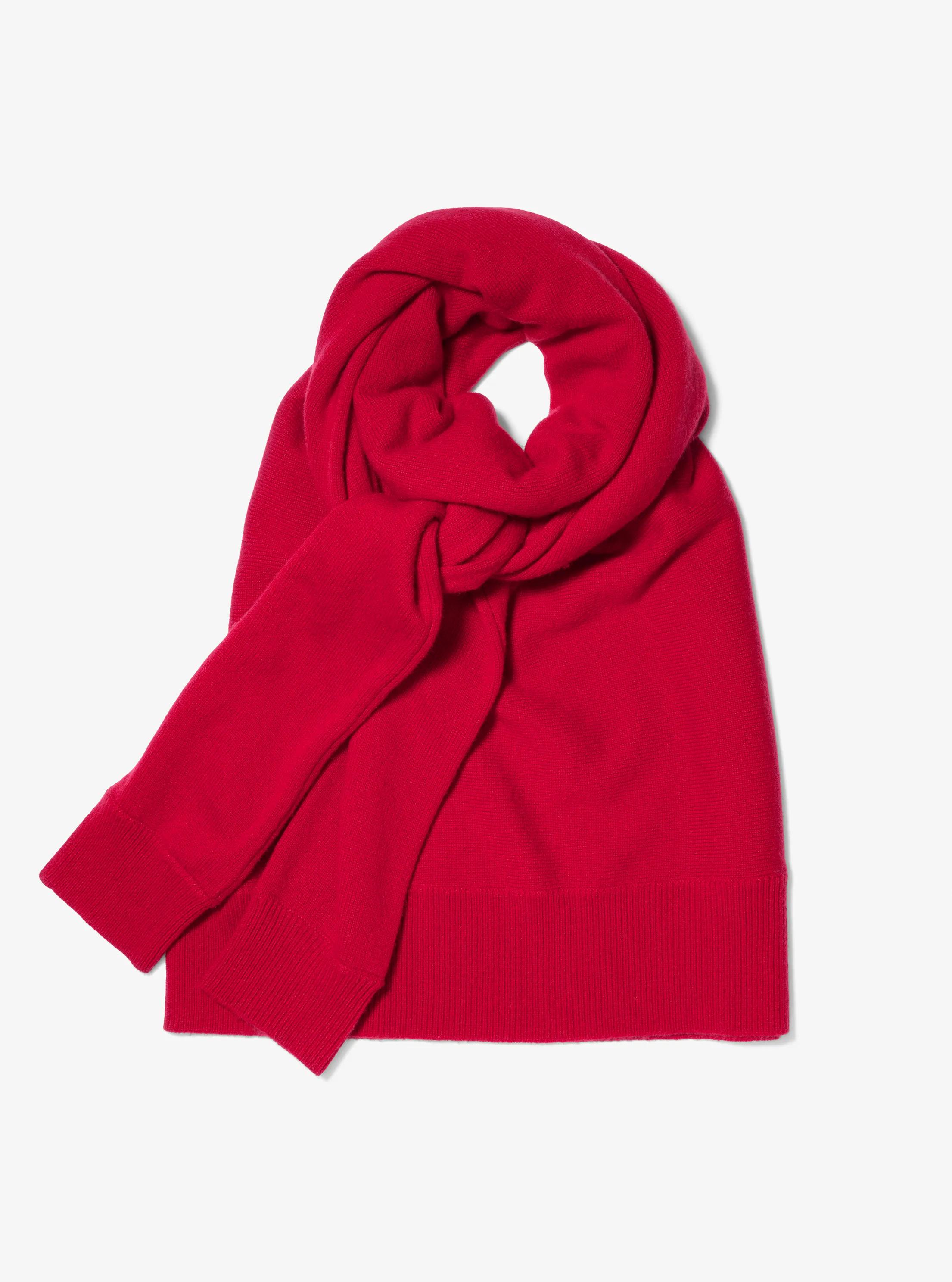 Michael Kors Cashmere Sweater Scarf in Red - One Size by