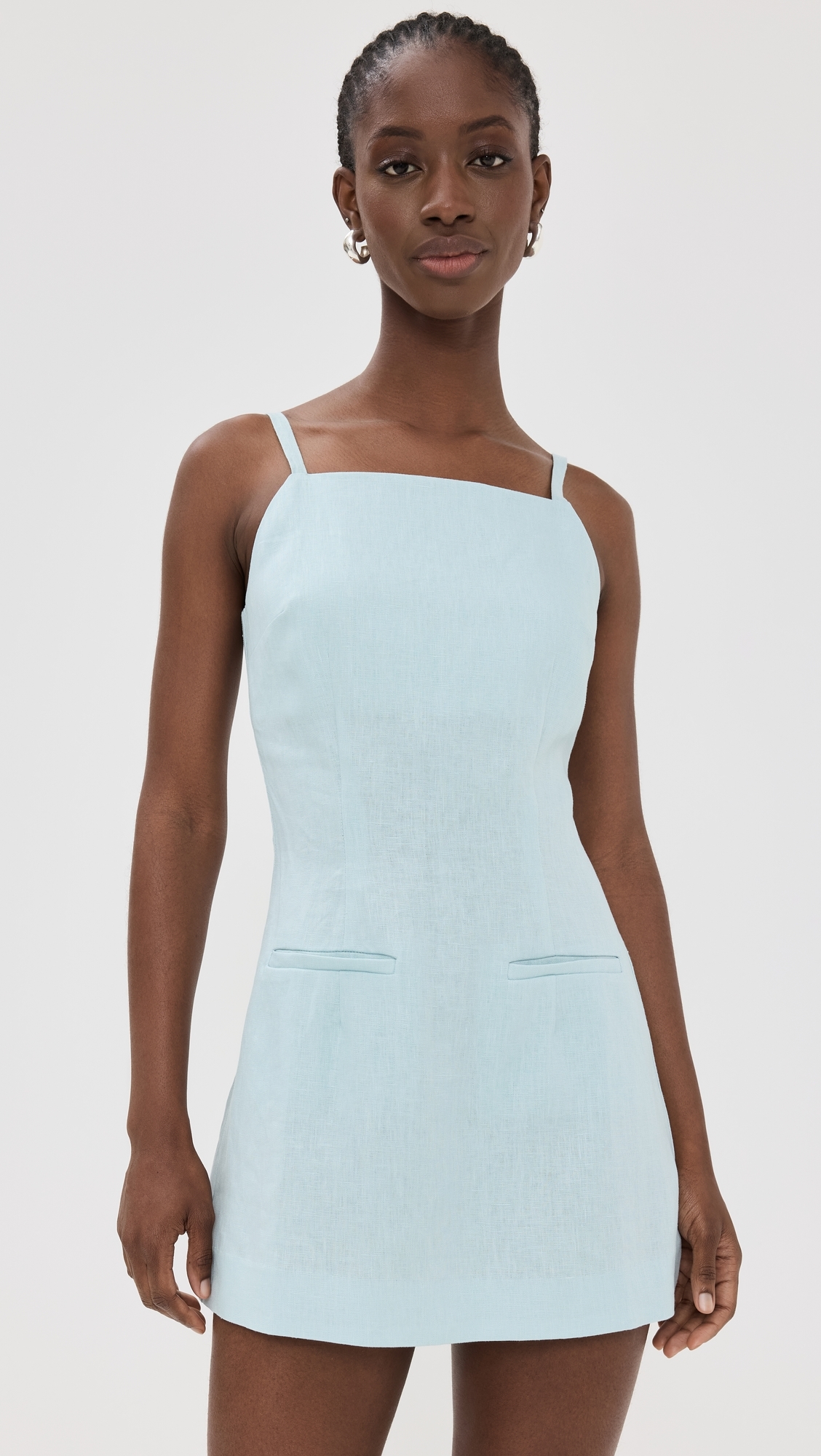 Phillipa Linen Dress Aquamarine