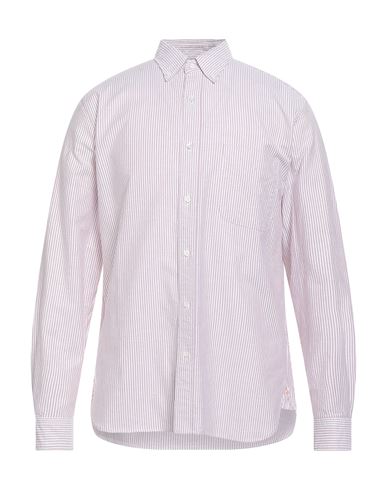 Man Shirt Burgundy Size S Cotton