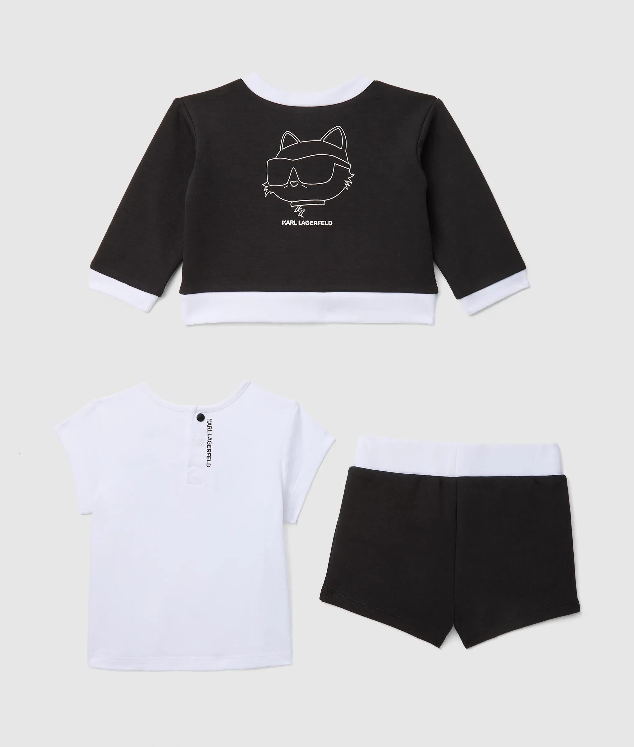Karl Lagerfeld - Set Aus Shorts Und Jäckchen Für Babys, Schwarz/weiss, Größe