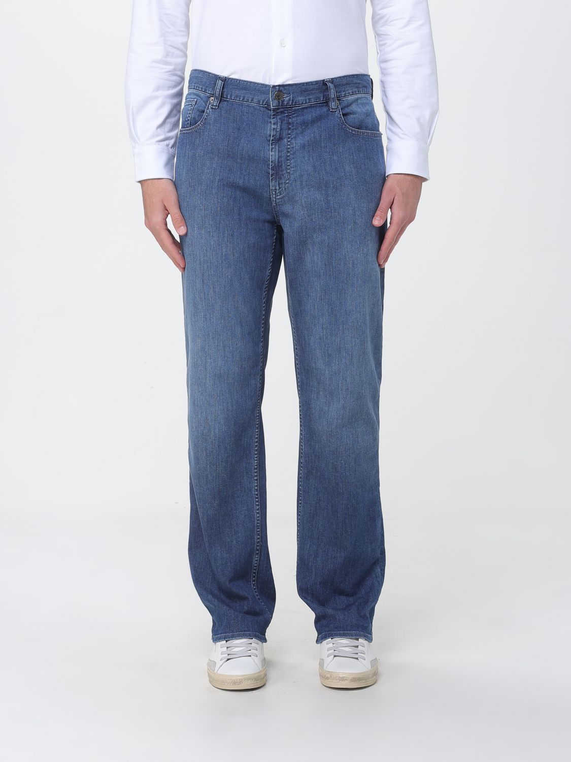 Jeans Men color Stone Washed
