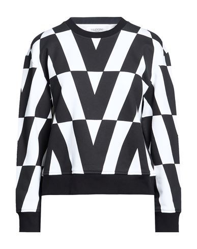 Woman Sweatshirt Black Size L Cotton