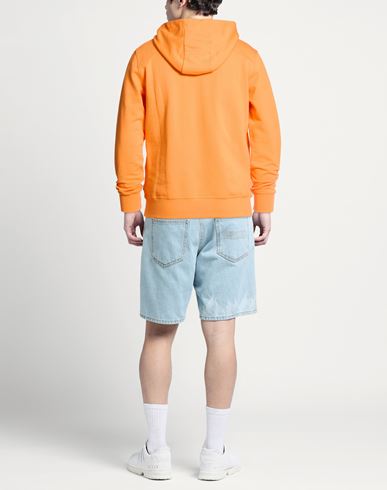 Man Sweatshirt Orange Size M Cotton