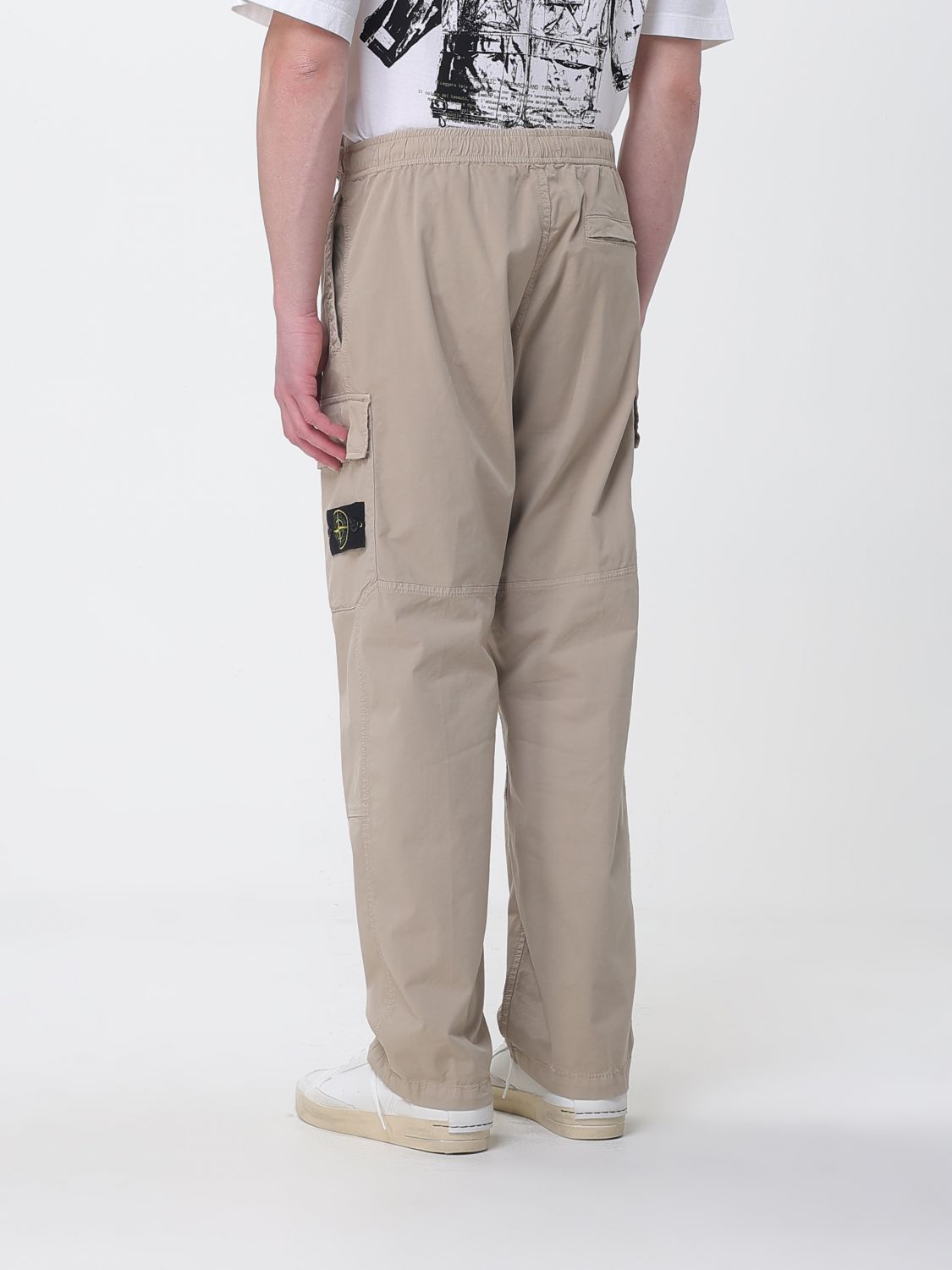 Pants Men color Green
